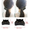 thumbnail image 5 of 2 PCS Cute Cat Claw Hair Claw Clip Two Sizes That Stay in Place Hair Clips Hair Clips fo Women Girl (Black Cat), 5 of 5