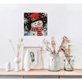 thumbnail image 4 of ZHZY Snowman Canvas Home Decor for Bedroom Living Room Interior Wall Art Decorations 12x12 in, 4 of 5