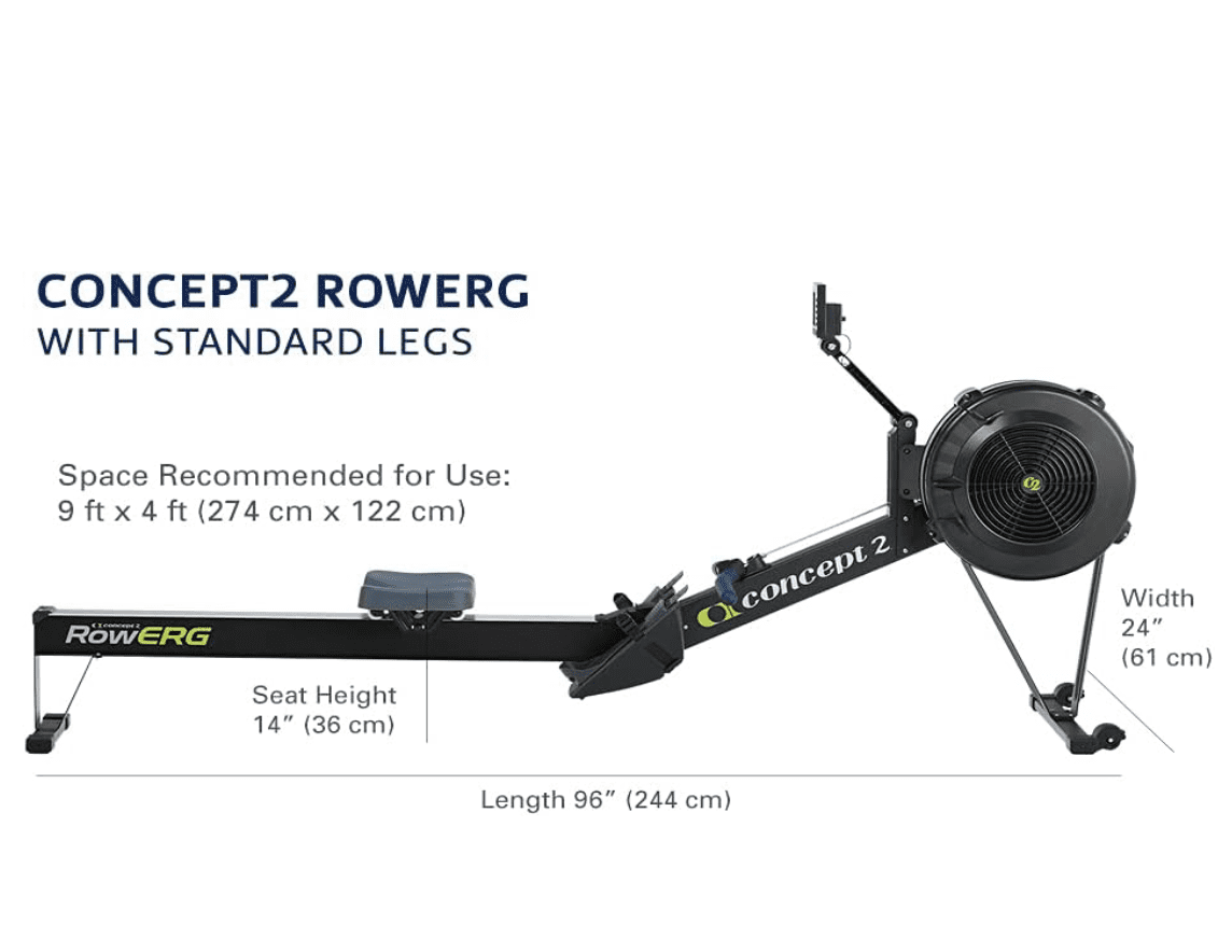 Concept2 Model D(コンセプト2モデルD) Black Concept 2 RowErg Rower - PM5 - Model D | Rogue Fitness
