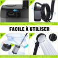 thumbnail image 5 of Kit de ducha para camping, ducha portátil, bomba de ducha eléctrica recargable, resistente al agua con pantalla inteligente y cabezal de ducha de 4 modos para exteriores, camping y senderismo., 5 of 5