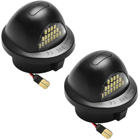 LED License Plate Light Tag Lamp Assembly Replacement For 1999-2016 Ford F150 F250 F350, DC12V 6000K White, Pack of 2