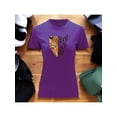 thumbnail image 1 of Playera Blusa Con Estampado De Jaguar Animal Print Ropa Para Mujer Color Morado Talla Mediana Marca Emil SaEs, 1 of 4