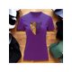 thumbnail image 1 of Playera Blusa Con Estampado De Jaguar Animal Print Ropa Para Mujer Color Morado Talla Chica Marca Emil SaEs, 1 of 4