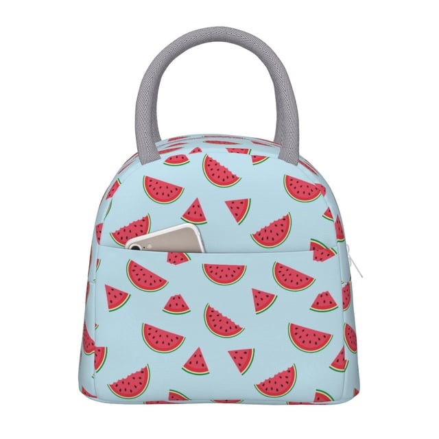 Balery Watermelon Bolsa de Almuerzo para Mujeres, Caja de Almuerzo, Bolsa de Almuerzo Pequeña Impermeable, Tote de Almuerzo Reutilizable con Gran Capacidad