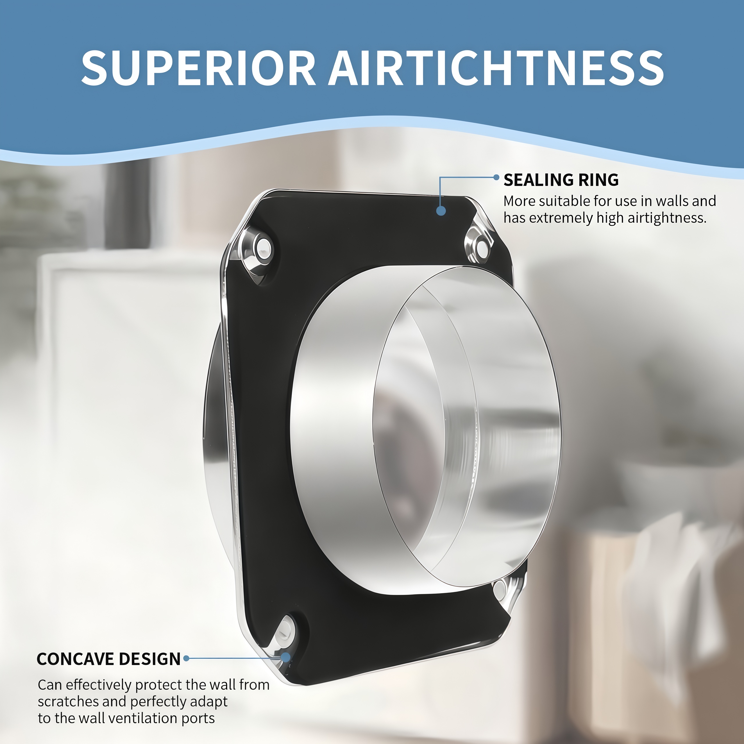 Magnetic Dryer Vent Coupling Connector Kit - DV180 Airtight Seal, Easy to Clean Quick Connector Including a 3.3ft 4" Duct and two Clamps