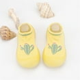 thumbnail image 2 of Siilsaa Toddler Shoes Sock Shoes Walking Sneakers Kids Slip on Wide Warm Slippers Safty House Breathable First Fashion Non-Slip Soft Barefoot Yellow,2-4 Years, 2 of 3