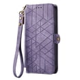 thumbnail image 6 of Mantto Case for Motorola Edge (2024), Zipper Wallet Card Holder Flip Stand Premium Leather Case with Removable Wristlet Strap, RFID Blocking Magnetic Closure Case for Motorola Edge (2024),Purple, 6 of 11