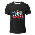 thumbnail image 4 of Taqqpue 4th of July Shirts for Men American Flag Patriotic T-Shirt Independence Day Graphic Short Sleeve Tee Tops Plus Size M-4XL, 4 of 5