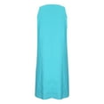 thumbnail image 4 of Leesechin Frocks for Women Ladies Summer Cotton and Linen Crewneck Loose Sleeveless Solid Mini Dress, 4 of 7