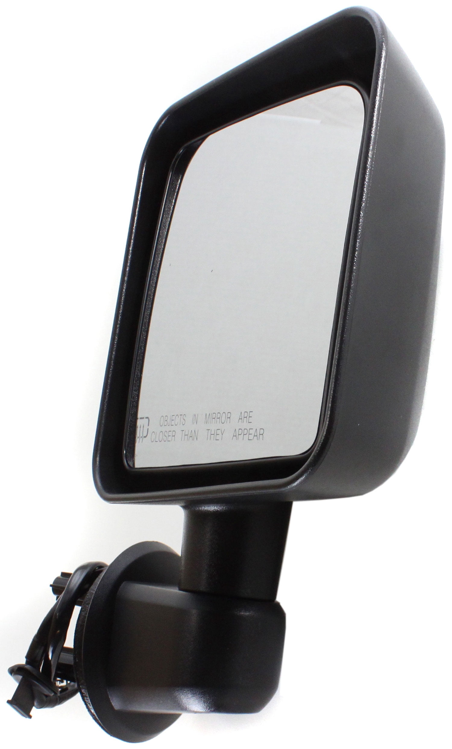 Mirror Compatible With 2011-2013 Jeep Wrangler (JK) Right Passenger Side Heated Textured Black Kool-Vue
