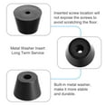 thumbnail image 4 of Uxcell 4pcs Rubber Feet Bumpers Pads with a metal washer Black 29x21x20mm, 4 of 5