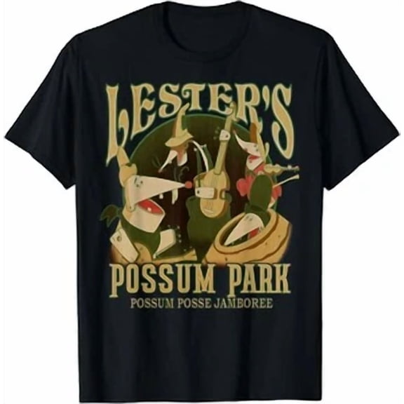 RARE A Goofy Movie Lester's Possum Park Vintage Poster T-Shirt, S-4XL, Unisex Tee