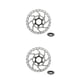 thumbnail image 2 of Eigraketly Rotor de freno de disco de bloqueo central para bicicleta, portátil, desmontable, reemplazable, disipación de calor, accesorios para 160 mm 2piezas, 2 of 6