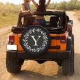 thumbnail image 3 of KAKALAD Classic monogram letter y Spare Tire Cover Universal Vehicle Accessories Buckle Car Tools 17”in, 3 of 6