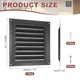 thumbnail image 2 of Uxcell Ventilador de Ático 8" x 8" Rejilla de Louver Cuadrada de Acero Inoxidable con Pantalla Incorporada para Puertas Exteriores Pared Casa Ático Techo Garaje, Negro, 2 of 6