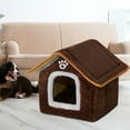 thumbnail image 1 of Casa para gatos Fernando con cojín interior marrón L, 1 of 8