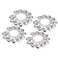 thumbnail image 4 of 2pcs Flower Rhinestone Barbell Belly, 4 of 9