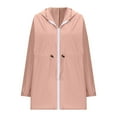 thumbnail image 5 of Enjoytime Rain Coats for Women Waterproof Lightweight Rain Jackets Fall Winter Outdoor Windbreaker Coat with Hood, 5 of 7
