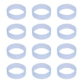 thumbnail image 1 of Uxcell 12 Pcs Bandas de Goma de Silicona, 0.79 Pulgadas, Azul Brillante, 1 of 6
