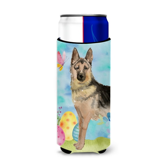 Carolines Treasures BB9627MUK German Shepherd Easter Michelob Ultra Hugger for slim cans Slim Can multicolor