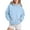 b-Light Blue, variant on Women Girl Slim Hoodie Womens Zip Sweater Long Sweatshirt Shape Hoodies Oversized Hoodies for Women Sweatshirt Hoody Ladies Autumn Zip Sweatshirts for Women Plain Lace Up Drawstring Hooded