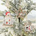 thumbnail image 1 of Ganfancp Decoraciones Navideñas Colgantes Árbol de Navidad Colgantes Papá Noel de Madera Pintada Ofertas Del Día Sólo En Línea 1* Colgante, 1 of 6