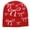Red, variant on Xfvqtps Beanie for Womens Bow Knit Y2K Hip-Hop Foldable Stretch Fashion Versatile Warm Soft Fall Winter Skull Cap Black