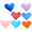 1#, variant on Leather Heart Bookmark with Book Accessories, 6 Pieces