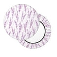 thumbnail image 3 of Goofa Lavender Flowers Printed Stool Covers Round, Waterproof Round Bar Stool Covers Anti-Slip Round Bar Stool Seat Cover with Elastic Bands Durable -12 inch, 3 of 7