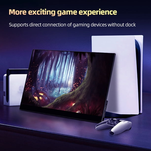 Monitor táctil de altavoz estéreo incorporado con pantalla de visualización de 15,6 pulgadas para interruptor de PC