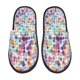 thumbnail image 1 of Fotbe Colorful Watercolor Dots Pantuflas Peludas para Mujer con Estampado, Zapatillas de Peluche, Zapatos de Invierno para Casa, Uso Interior y Exterior-Large, 1 of 8