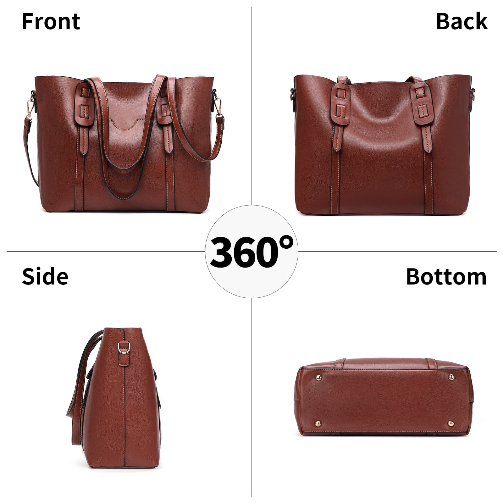 KALUNMA Tote Bag for Women Vintage Large Purse Work Handbags Womens Crossbody Purses Woman Shoulder Bags