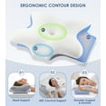 thumbnail image 4 of MOONORAH Cervical Pillow for Neck Pain Relief, Contour Memory Foam Pillows, Odorless Ergonomic Neck Pillow Adjustable Orthopedic Bed Pillow for Side Back Stomach Sleeper with Pillowcase, Queen Size, 4 of 8
