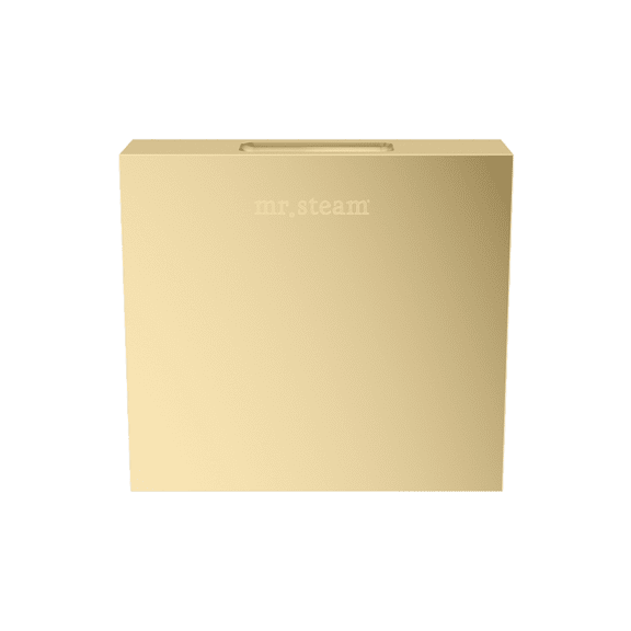 Mr Steam Designer 3 in. Steamhead with AromaTherapy Reservoir in Square Satin Brass