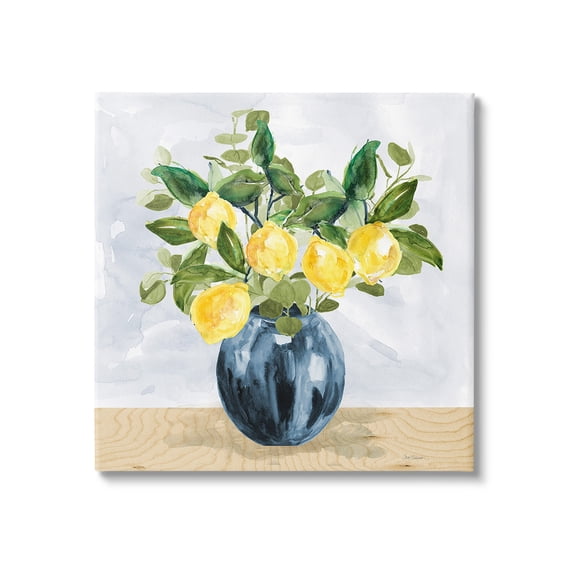 Stupell Industries Lemon Tree Bouquet Food & Beverage Painting Gallery Wrapped Canvas Art Print Wall Art, 17 x 17