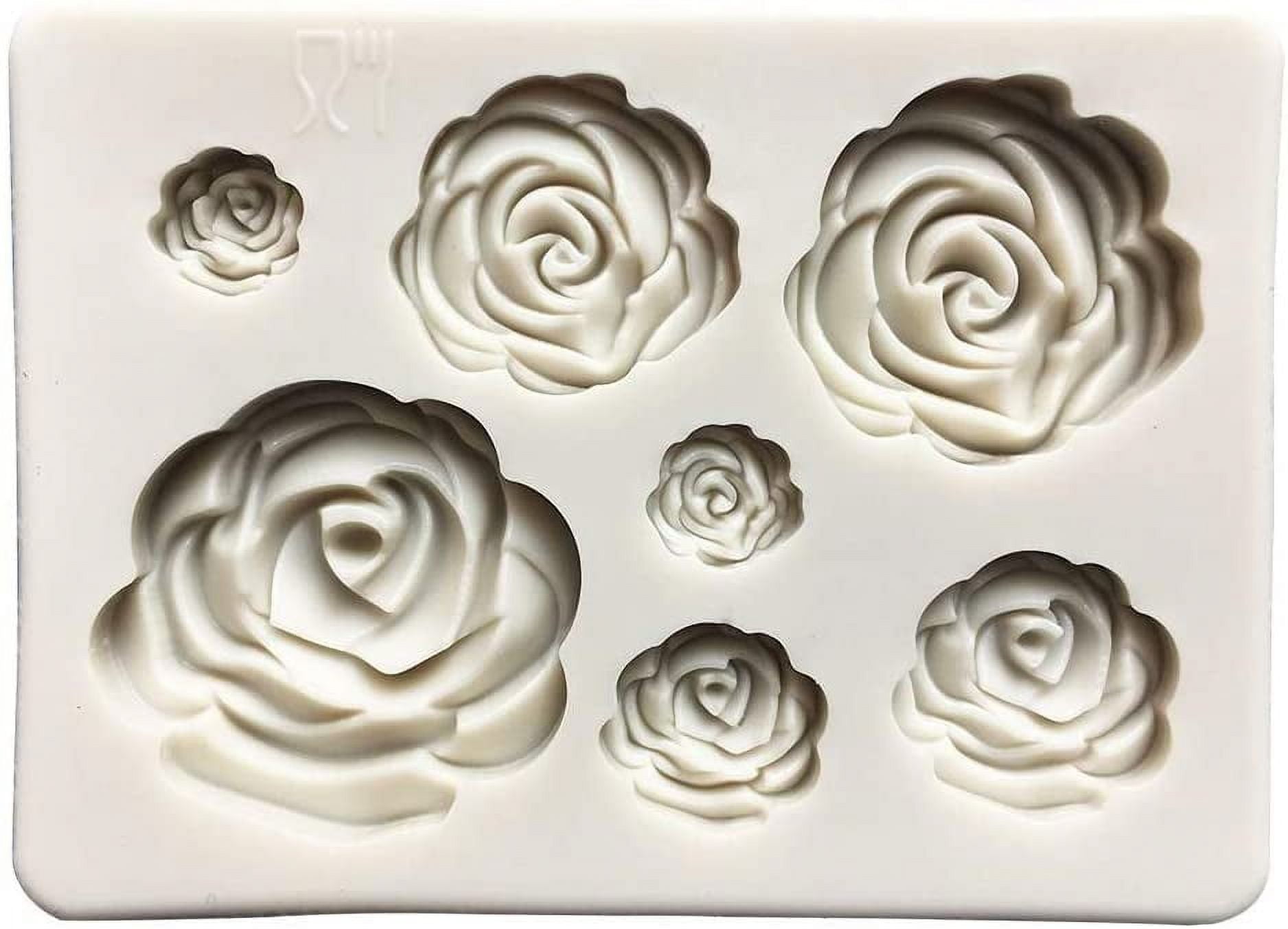 Rose Flower Silicone Mold Diy Wedding Cupcake Cake Silicone - Temu
