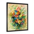thumbnail image 2 of Designart 'Ancient Fresh Flowers Bouquet Of Wildflowers' Traditional Framed Art Print, 2 of 4
