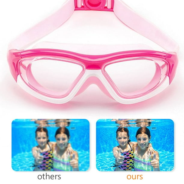 Enfants Anti-buée Lunettes de natation Piscine Imperméable à l'eau Lunettes  de bain Cadeau pour garçons Filles