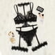 thumbnail image 4 of Gibobby Ropa interior mujer sexy Lencería sexy para mujer, conjunto de camisón de malla, camisón sexy para el hogar, lencería para mujer(Negro, CH), 4 of 4
