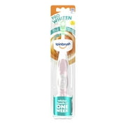 Spinbrush PRO WHITEN Battery Powered Toothbrush for Adults, Whitening Soft Bristles, Color May Vary
