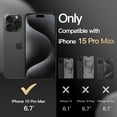 thumbnail image 2 of JETech Case for iPhone 15 Pro Max 6.7-Inch Compatible with MagSafe, Heavy Duty Dual-Layer Rugged Protection, Shockproof Protective Tough Phone Magnetic Cover (Black), 2 of 6