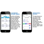 High Tech Pet PX-2 - Large Power Pet Door for Door Installations - Wi-Fi Smartphone Controlled