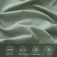 thumbnail image 5 of Mildly Queen Size Soft Bed Sheets Set, 1800 Thread Count, 22" Deep Pocket 4 packs, Soft Microfiber, Sage Green, 5 of 11