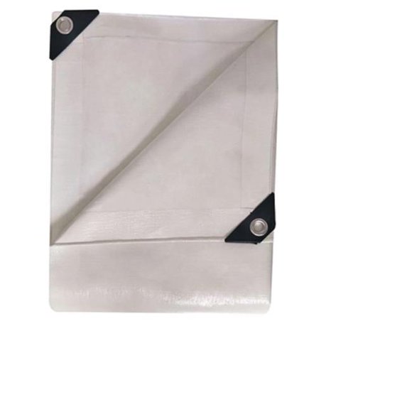 12 x 20 in. Fire Resistant Tarp, White