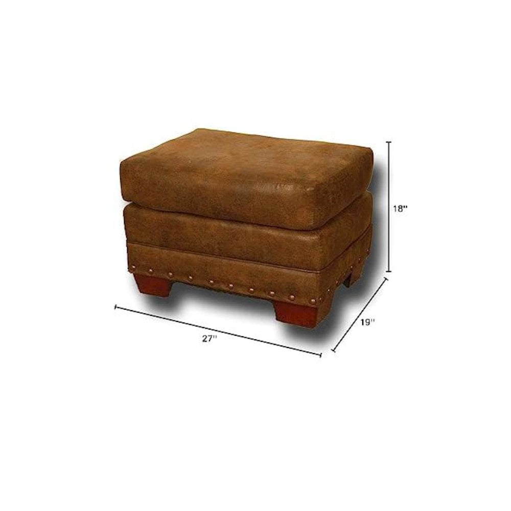 American Furniture Classics Model 8500-20 Buckskin Ottoman