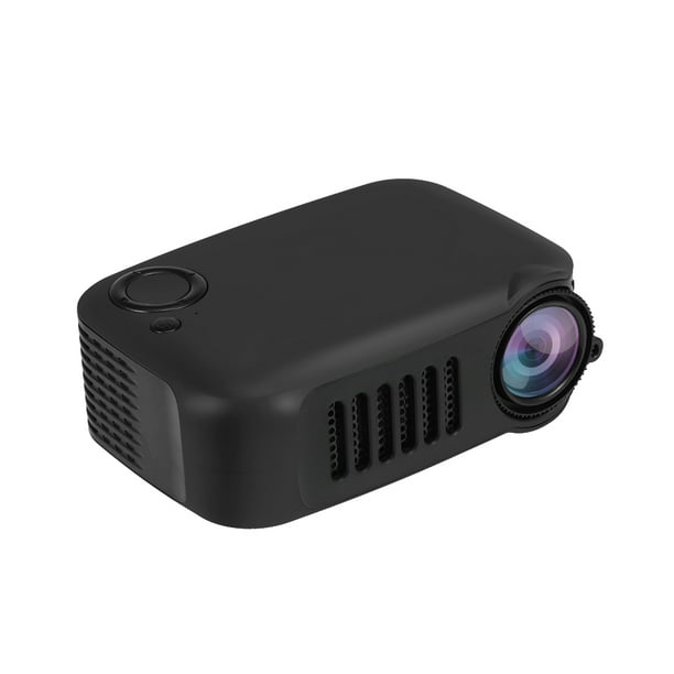 TRANSJEE Mini proyector LCD portátil compatible con tarjeta 1080P TF USB