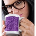 thumbnail image 2 of 3drose, Purple Faux Glitter - Photo of Glittery Texture - Fashionable Girly Trendy Glam Sparkly Bling Effect, 15oz Mug, 2 of 6