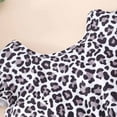 thumbnail image 5 of MIXUE Toddler Girls Jumpsuits & Rompers Leopard print Flutter Sleeve Casual Dresses Bodysuits Outwear,Gray,2-3 Years, 5 of 8