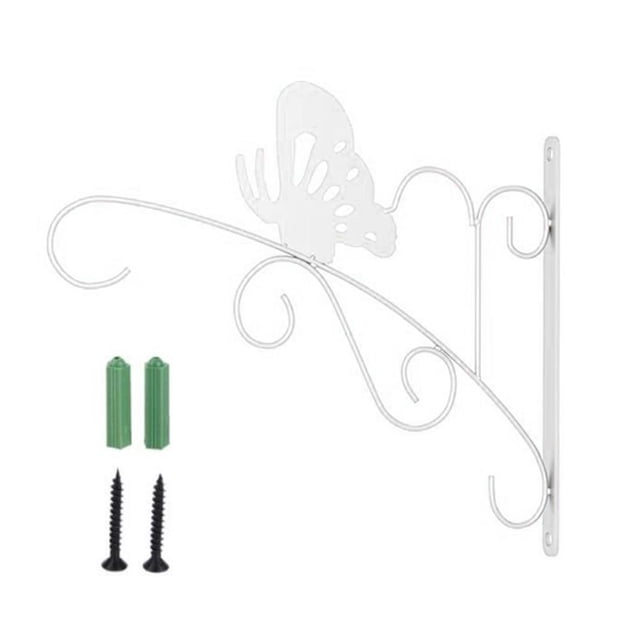 Cesta Para Colgar En La Pared, Gancho Para Plantas, Fácil De Limpiar, Soporte Para Plantas Montado En La Pared De Hierro Yuarrent HA043434-02