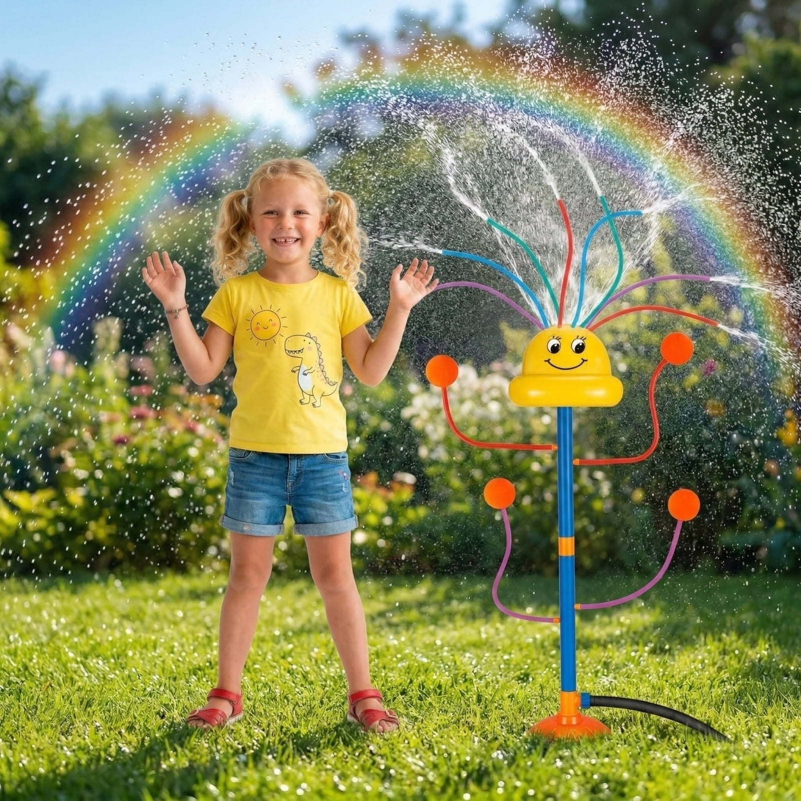 Garden Rotating Sprinkler Automatic 360 Degree Rotation Water Sprayer for Lawn Yard Garden Irrigation and Plant Watering Tool